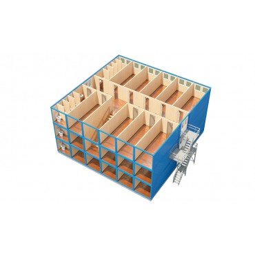 Модульное здание из блок-контейнеров МЗ-12, 622м2