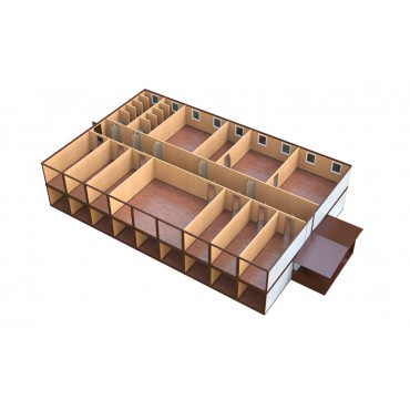 Модульное здание из сэндвич панелей БВЗС-09, 604м2